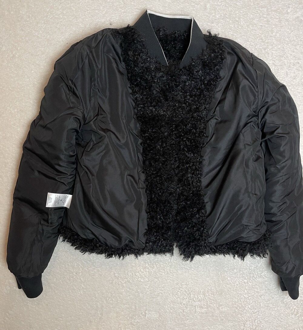 Jessica Simpson Women NWT Kataleya Long Sleeve Faux Fur Cozy Bomber Jacket M - Picture 9 of 10